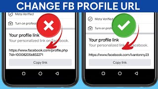 How to Change Facebook Profile Link URL 2024 (New Way)