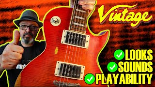 Video thumbnail for I bought another VINTAGE Les Paul (V100 Icon Distressed Cherry Sunburst) by Dunsys Guitar World