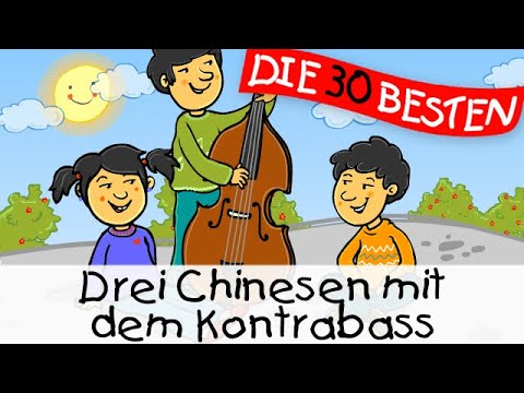 🏞️ Drei Chinesen mit dem Kontrabass || Kinderlieder zum Mitsingen und Bewegen