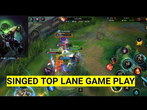 SINGED TOP LANE GAME PLAY IN CHALLENGER CLIMB .......| WILD RIFT