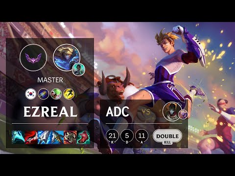 Ezreal ADC vs Jhin - KR Master Patch 12.3