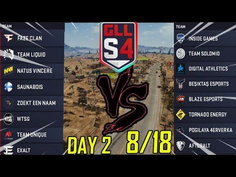 GLL PUBG Season 4 Regional Finals Day 2 EMEA - 8of18 | FULL MATCH