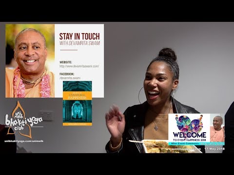 Comments after Event Happiness presentation by HH Devamrita Swami