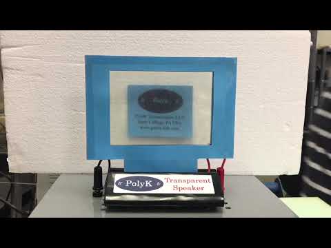 PolyK Flexible Ultrathin Transparent Speaker