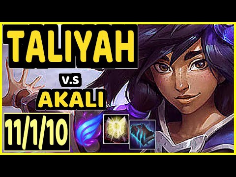 TEMPT (TALIYAH) vs AKALI - 11/1/10 KDA MID GAMEPLAY - KR Ranked GRANDMASTER
