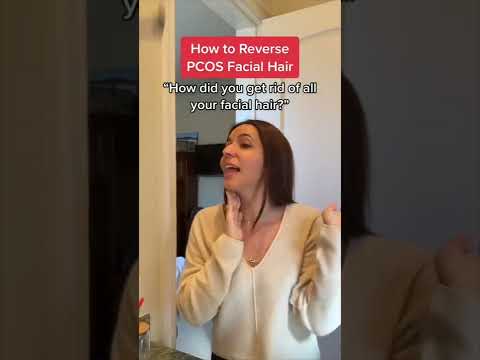 Reverse PCOS facial hair! #pcos