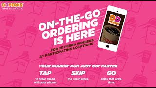 Get rewarded by using the Dunkin Donuts App