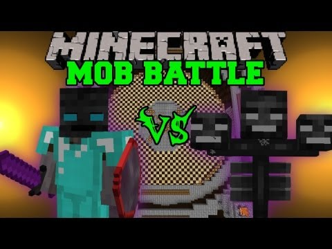 Wither Boss Vs. Walker King - Minecraft Mob Battles