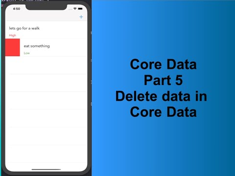 Swipe to Delete data in coreData