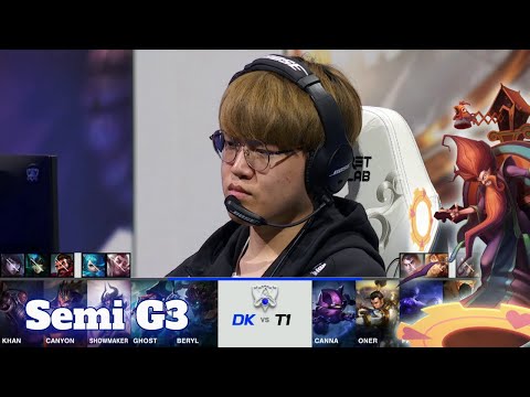 DK vs T1 - Game 3 | Semi Finals S11 LoL Worlds 2021 | T1 vs DAMWON Kia - G3 full game