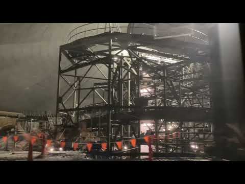 WDW Space Mountain Lights On from PeopleMover