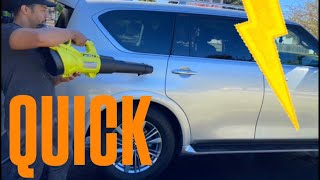 How to dry a car off (LIGHTING FAST)