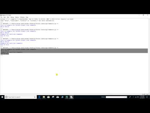 Chapter 02 3 Python Comments Putting Comments In Python Single Line Multiline Comments