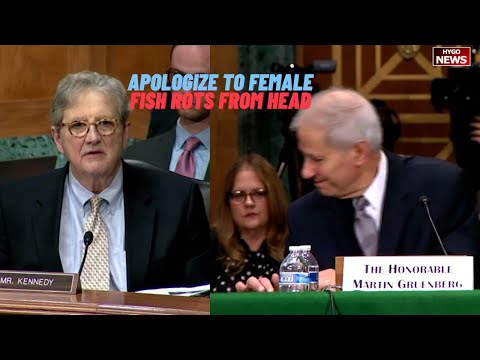 Kennedy to FDIC Chairman: apologize to the female sitting behind you, fish rots from head down