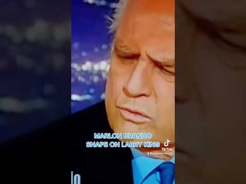 MARLON BRANDO gets ANGRY on Larry King