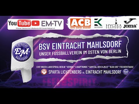 Highlights 2.Pokalrunde - Sparta Lichtenberg vs. Eintracht Mahlsdorf (24.09.22)