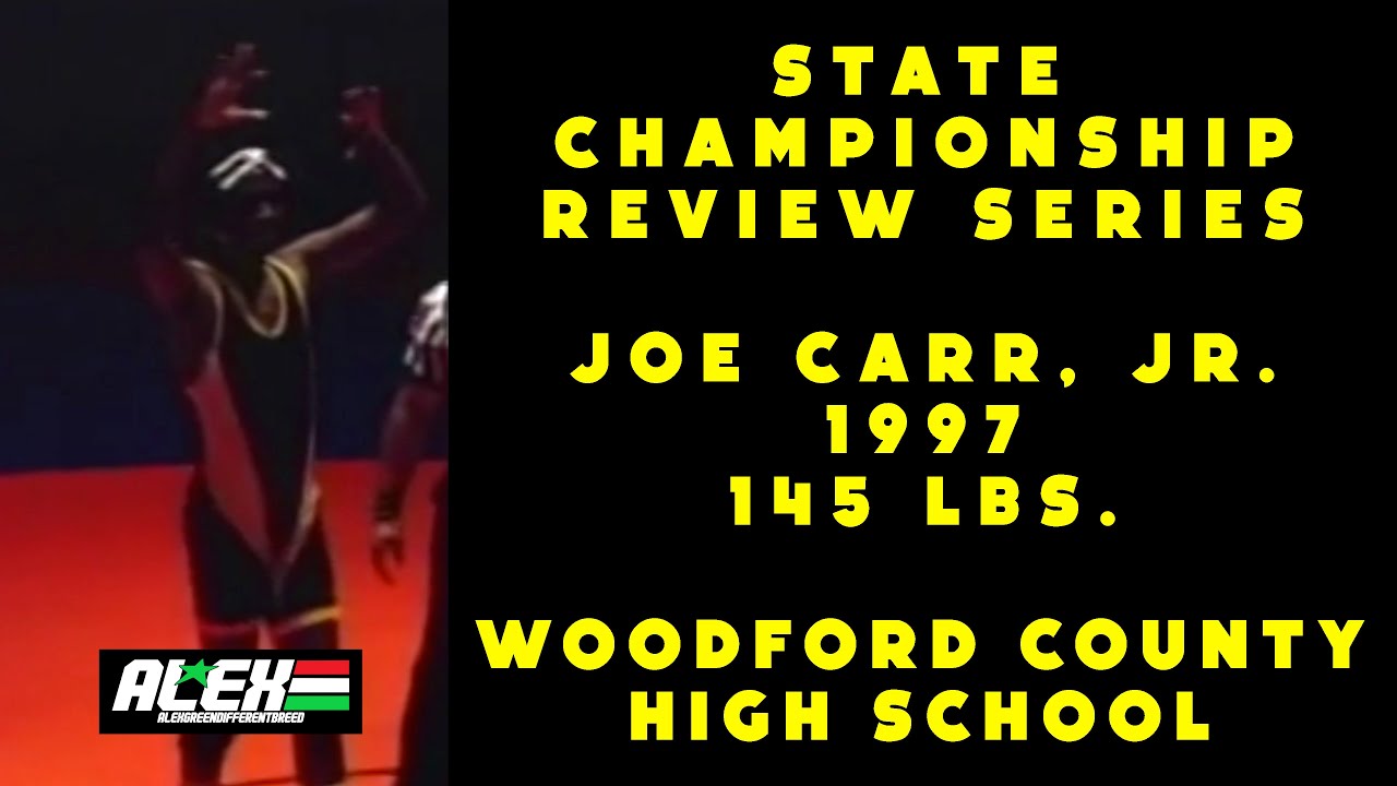 State Wrestling Championship match review w/ Joe Carr, Jr. (Woodford County; 1997 145 lbs.)