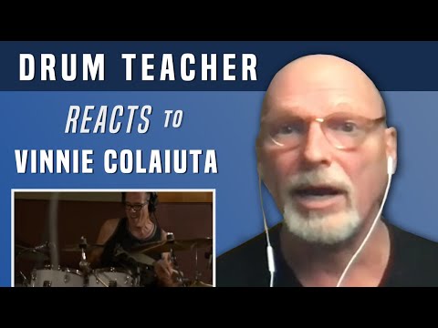 Drum Teacher Reacts to Vinnie Colaiuta soloing during  Black Or White - Michael Jackson Cover
