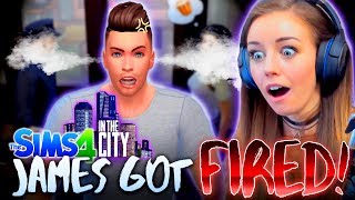 😳SO JAMES GOT FIRED...😅 (The Sims 4 IN THE CITY #4! 🏩)￼