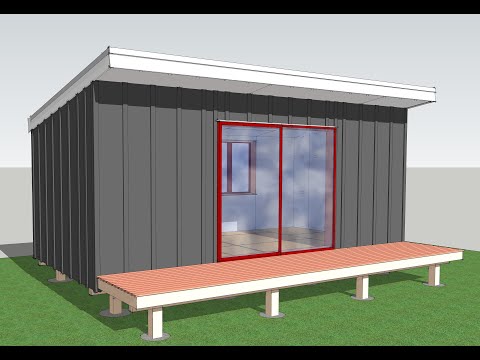6mx3m sleepout designed for very high wind zone New Zealand (Building consent not required)