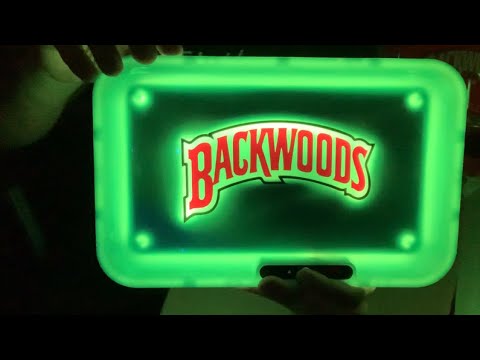 Backwoods LED Glow Rolling Tray Product Review: How to Use + Secret Light Up Party Mode (Rolling Up)
