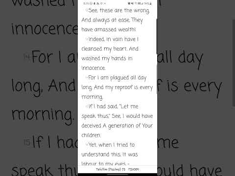 Tehillim/ Psalms Chapter 73