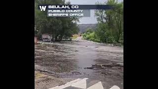 Burn scar from Aspen Acres Fire triggers massive debris flows in Beulah, Colorado