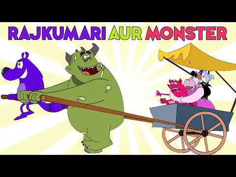 Rajkumari Aur Monster Ep - 95 - Pyaar Mohabbat Happy Lucky - Hindi Animated Cartoon Show - KidZ