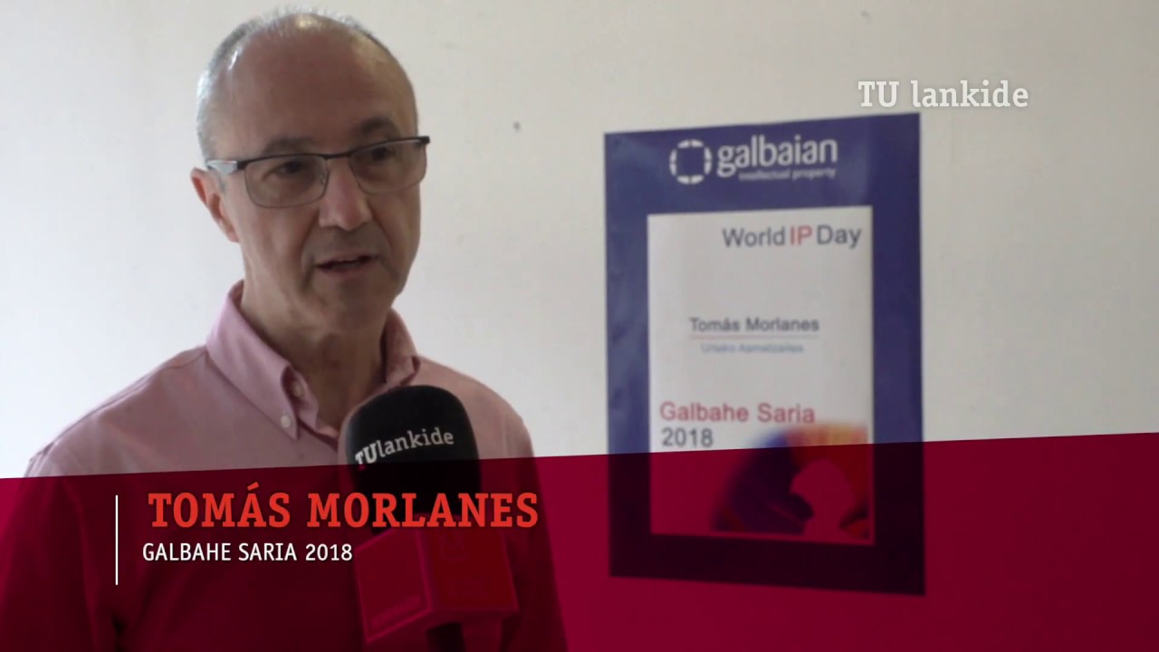 Tomás Morlanes premio GALBAHE al inventor del año