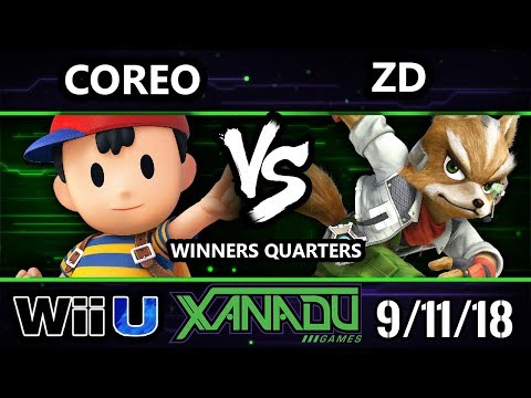 S@X 267 Smash 4 -  Coreo (Ness, Mario) Vs.  ZD (Fox) Wii U Winners Quarters