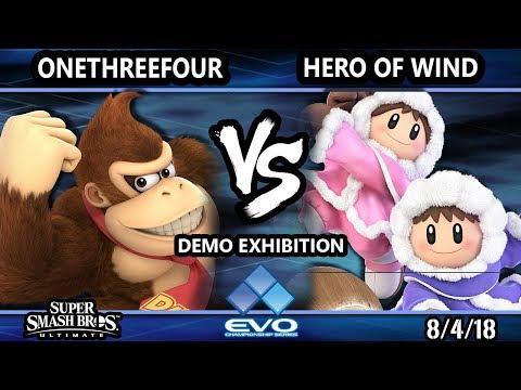 Evo Demo SSBU - OneThreeFour (Donkey Kong) Vs. Hero of Wind (Ice Climbers) Smash Ultimate