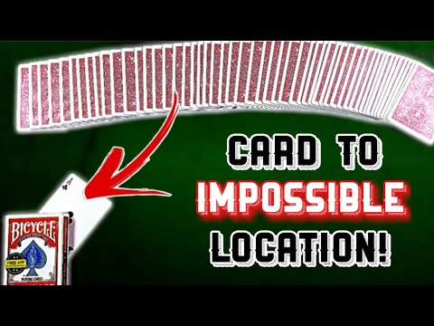 Card To IMPOSSIBLE Location: AMAZING Card Trick PERFORMANCE.