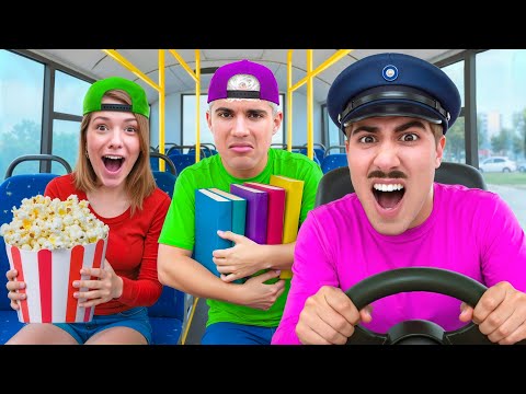 TYPES OF PEOPLE ON THE BUS !!