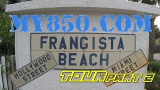 preview picture of video 'Frangista Beach Tour Miami St Miramar Beach FL'