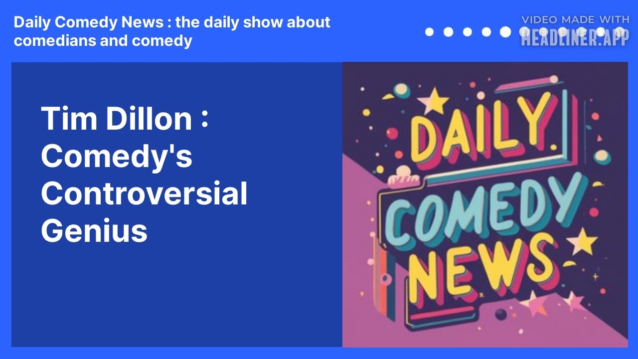 Tim Dillon : Comedy's Controversial Genius
