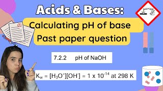 pH of base Exam Question Grade 12 Acids and Bases
