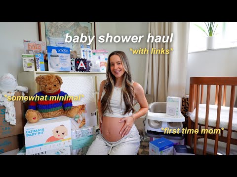 BABY SHOWER HAUL *first time mom* 🍼 trying to keep it minimal & with links!