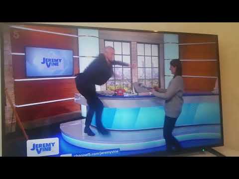 Jeremy Vine takes a tumble on live TV 😂