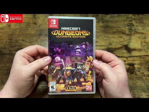 Minecraft Dungeons Ultimate Edition Nintendo Switch Unboxing
