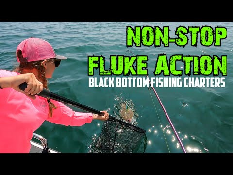 NON-STOP FLUKE Action with Black Bottom Fishing Charters