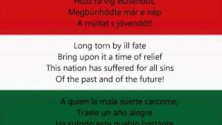 National anthem of Hungary - Himnusz (HU/EN/ESP lyrics)