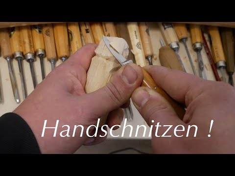 Eine kleine Figur in der Hand selber schnitzen!