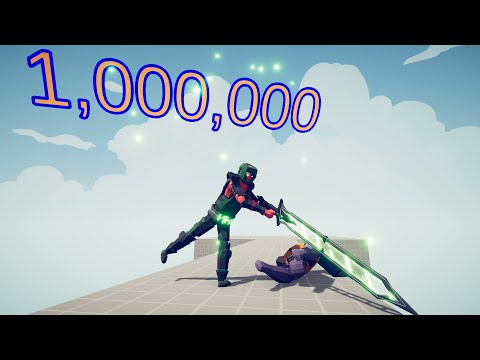 TABS | 1,000,000 Damage Sword Vs Every Units Totally Accurate Battle Simulator