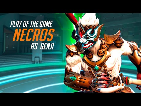 NECROS is FAST AS LIGHTNING WITH GENJI - POTG! OVERWATCH 2 TOP 500 SEASON 4