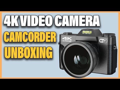 W01-1 4K Video Camera Camcorder UNBOXING/How To Use Digital Camera