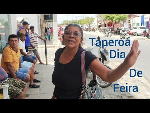Feira livre de rua em Taperoá Paraíba 