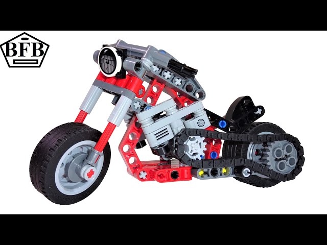 Vídeo relacionado con LEGO 42132 Technic Moto, Set de Construcción 2en1, Maqueta Motocicleta o Chopper, Juguete para Niños y Niñas de 7 Años en Adelante