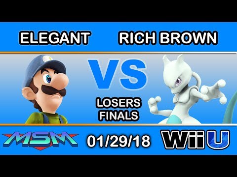 MSM 131 - BSD | Elegant (Luigi) Vs. Rich Brown (Mewtwo) Losers Finals - Smash 4
