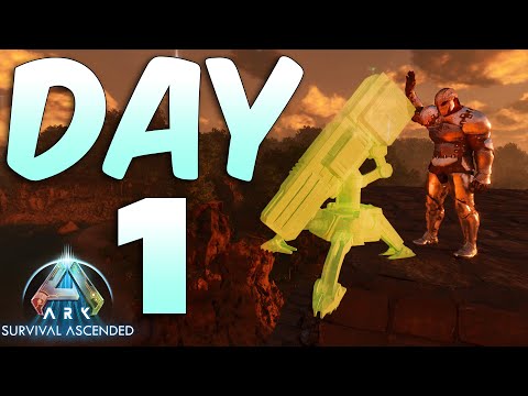 I got Heavy Turrets Day 1 On Small Tribes - ARK: Survival Ascended PvP