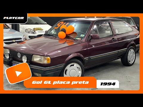 Gol GL 1994 motor 1.8 placa preta